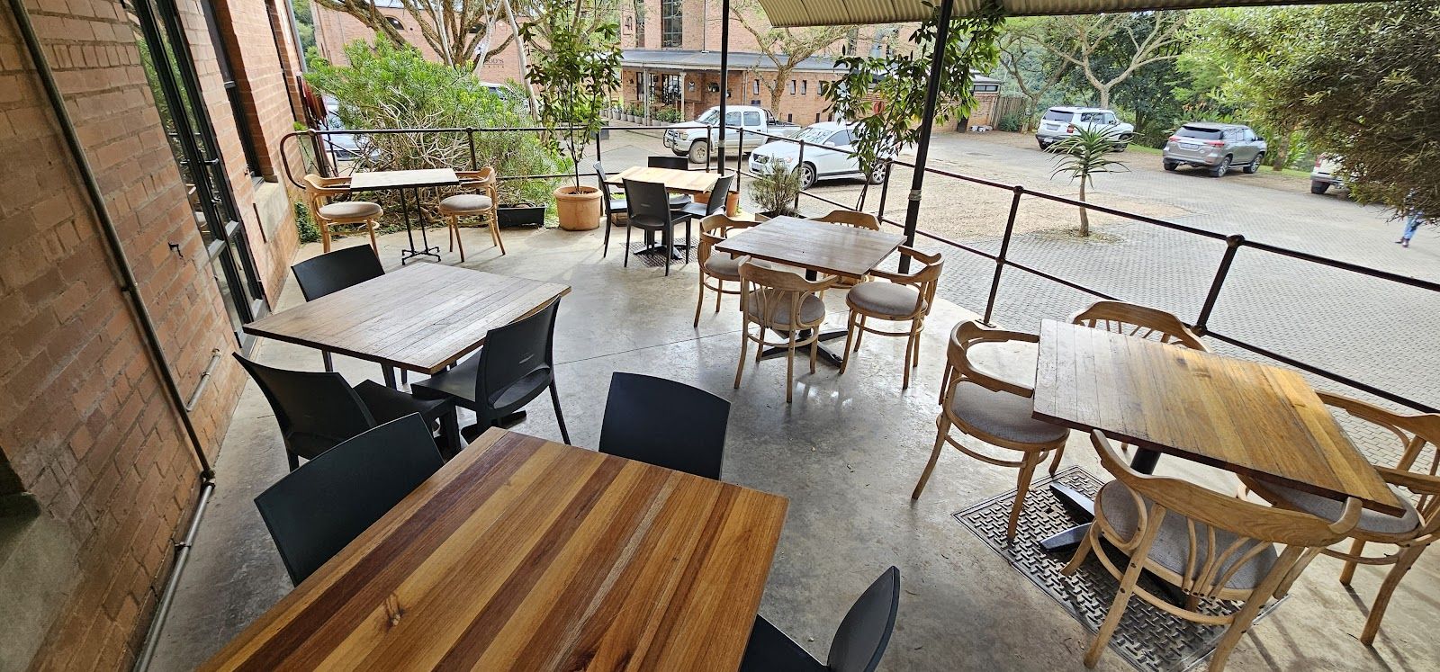 The terrace